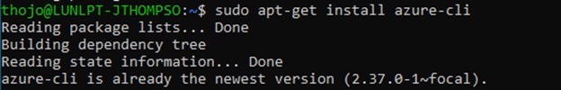 Az Cli version info